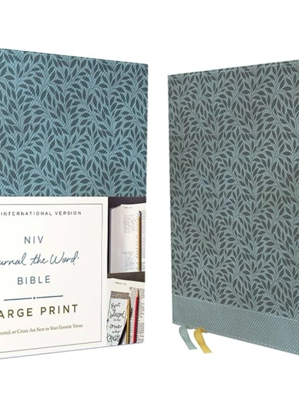 NIV Journal the Word Bible – Teal Patterned Cover